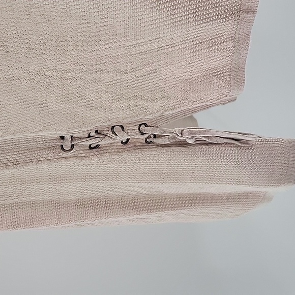 Lane Bryant Tan Knit Long Vest - Picture 5 of 16